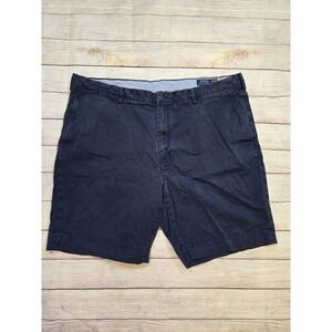 Polo Ralph Lauren Shorts Mens 44 Stretch Classic Fit Navy Blue Twill Chino